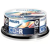 Los mejores  - Philips CD-R CR7D5NB25-00 - CD-R vírgenes- 700 MB- 80 min- 52x- pack de 25